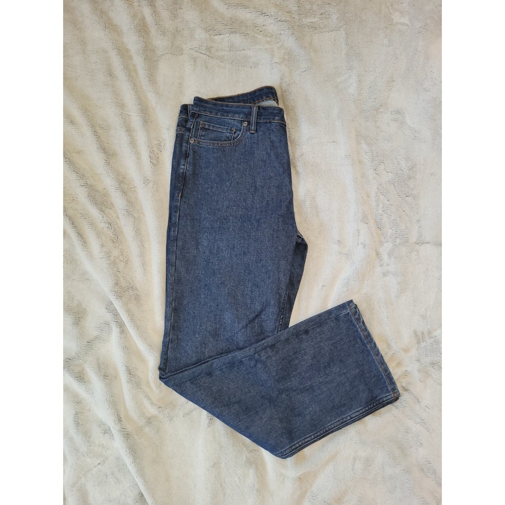 Eddie Bauer Mens 34x30 Hawthorne Denim Pants Blue Jeans Straight Leg